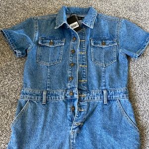 Lioness denim romper jumpsuit